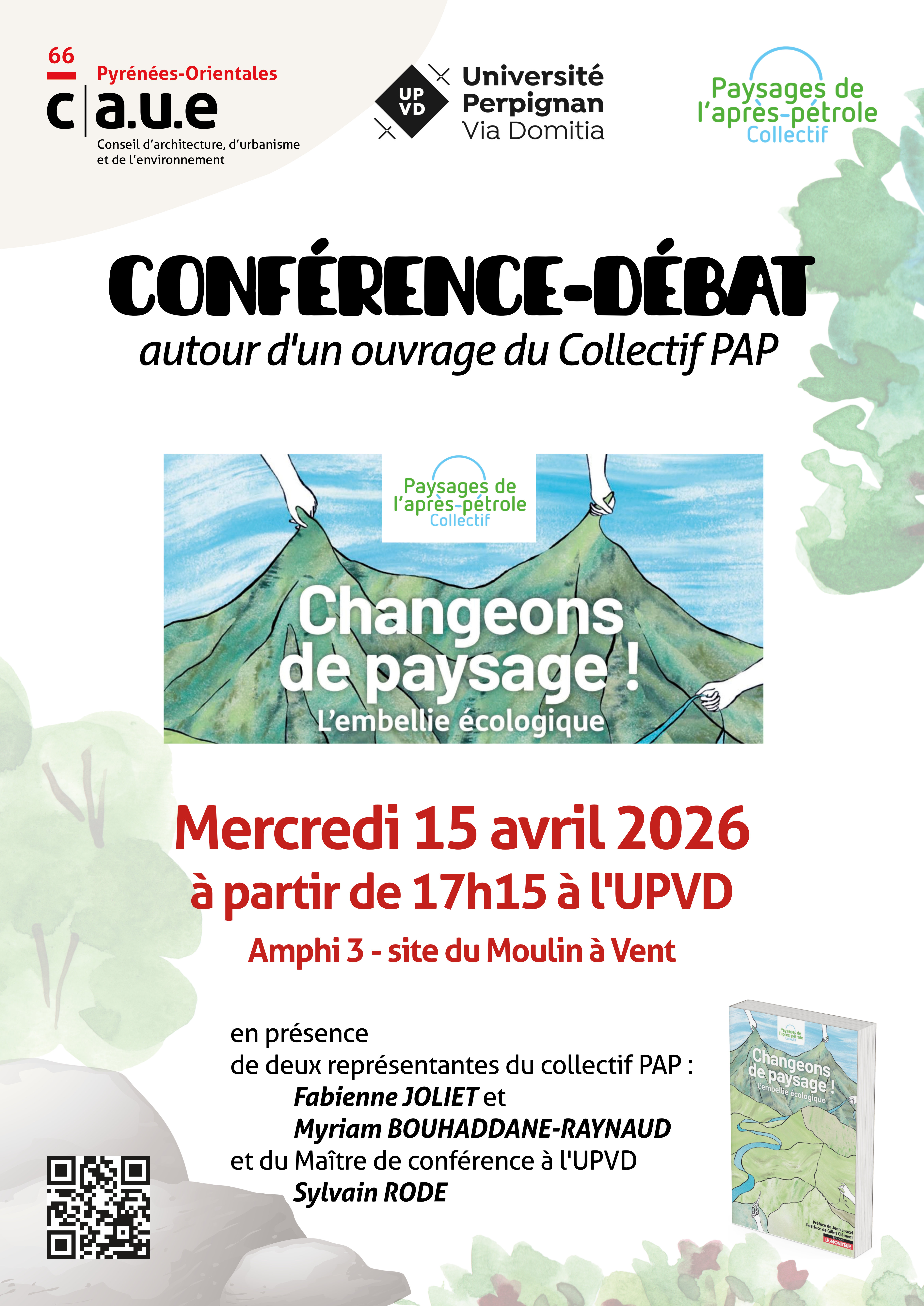 Affiche Conf Changeons de paysage A3