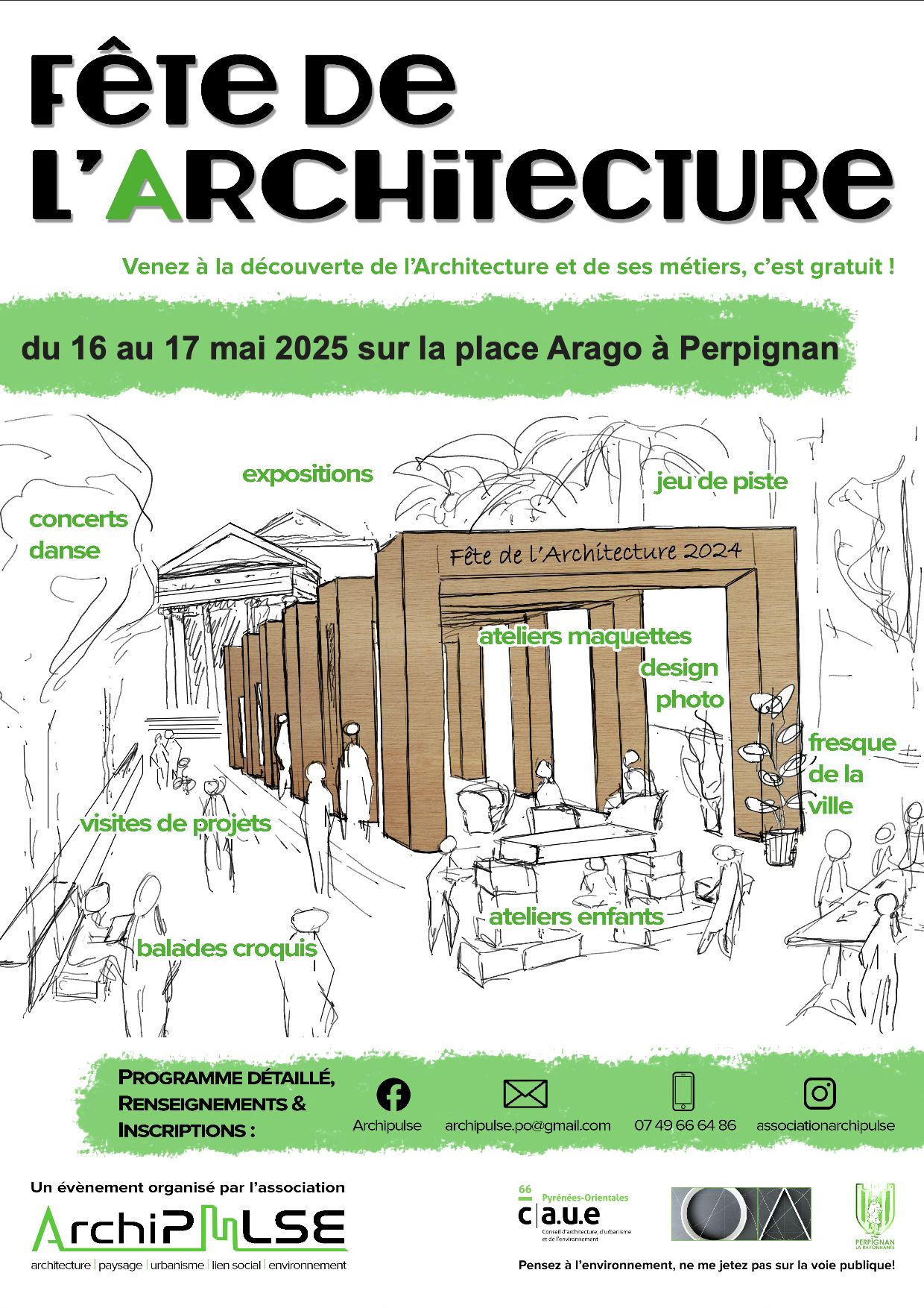 Fete architecture affiche