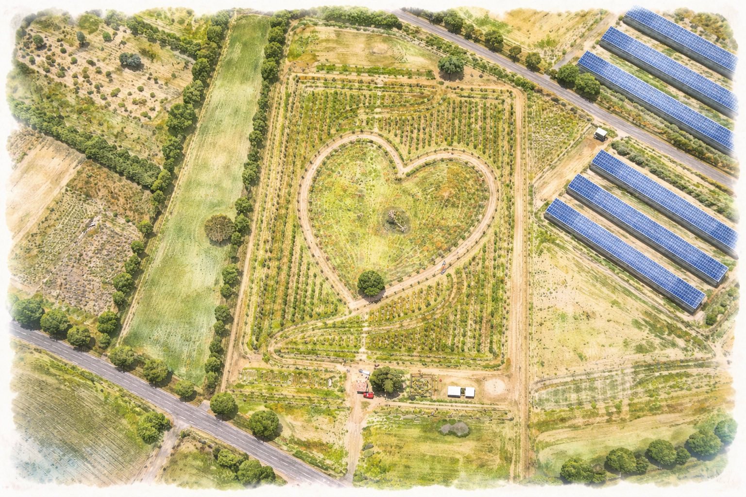 Coeur de vie jardin coeur